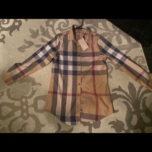 Burberry Nova Check Button Down
